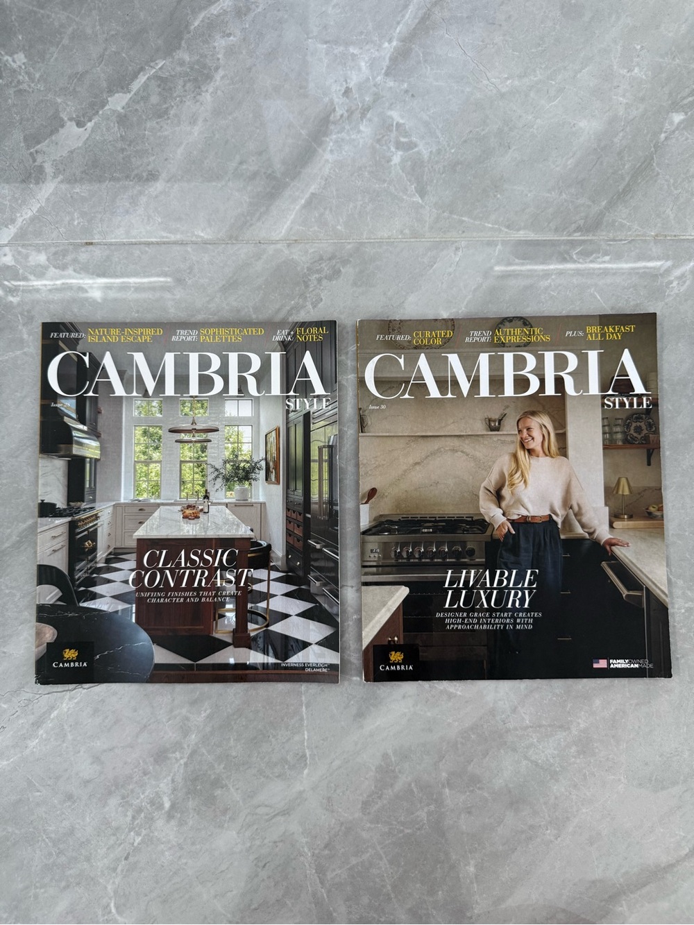 Cambria Style 2 Magazine Bundle Interior Design, Home Decor, Decorating, Luxury